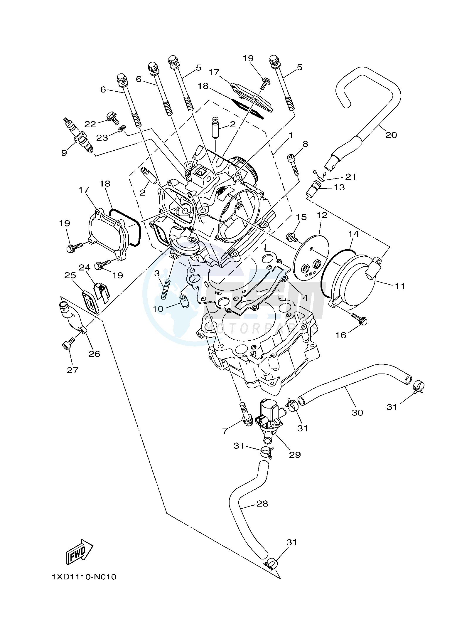 CYLINDER HEAD blueprint