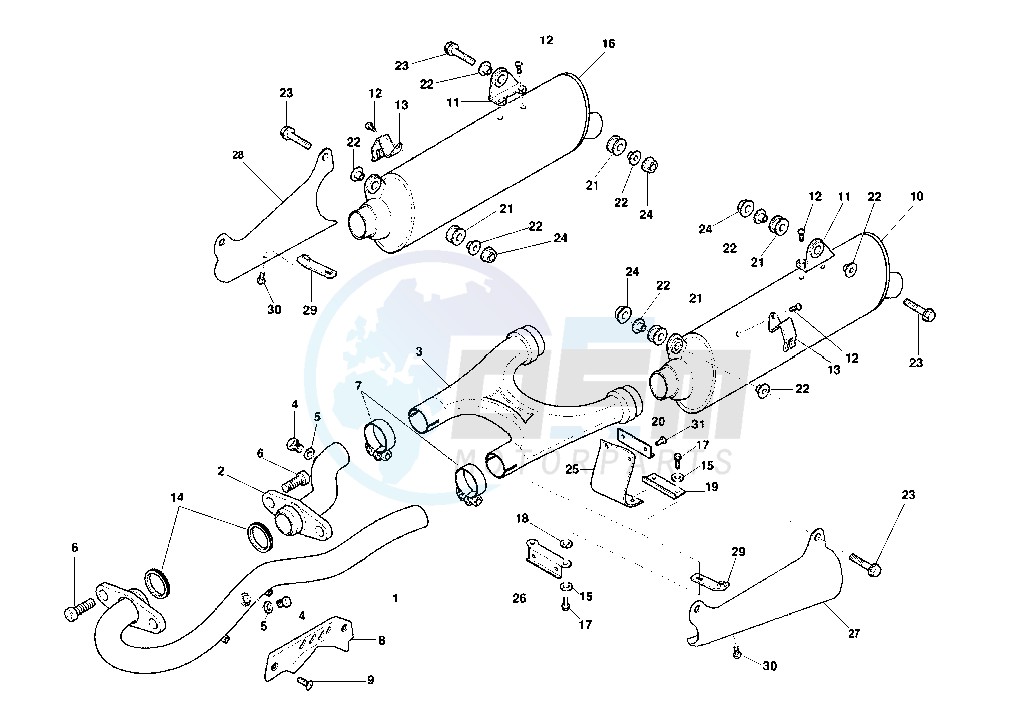 EXHAUST SYSTEM blueprint