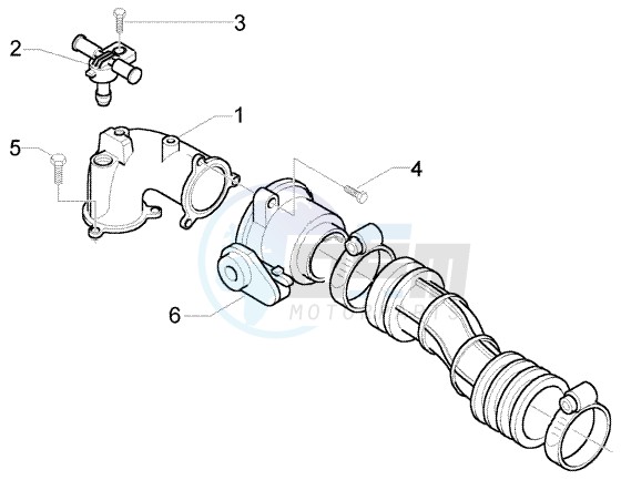 Union Pipe-Throttle Body-Injector image