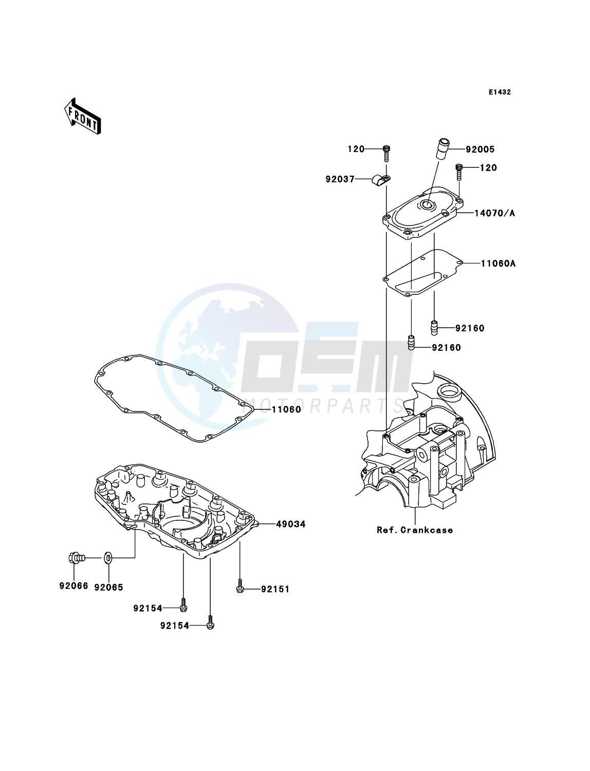 Breather Cover/Oil Pan blueprint