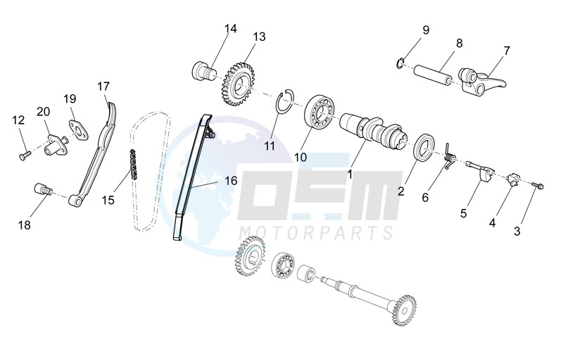 Rear cylinder timing system blueprint