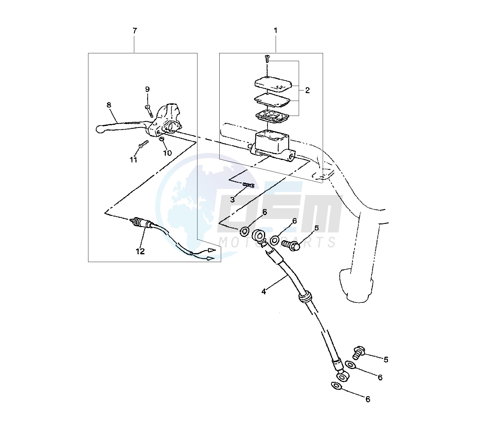 FRONT MASTER CYLINDER image