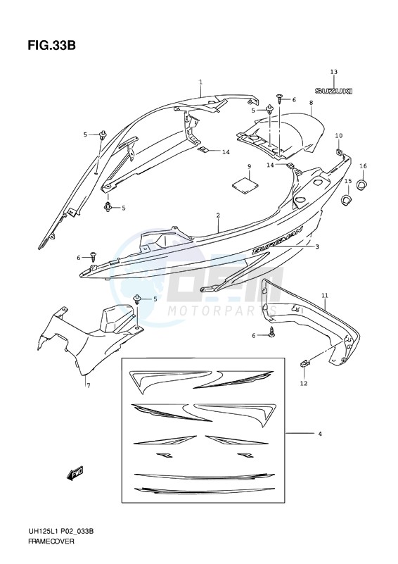 FRAME COVER (MODEL RACING P19) image