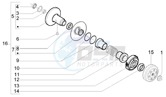 Driven pulley image