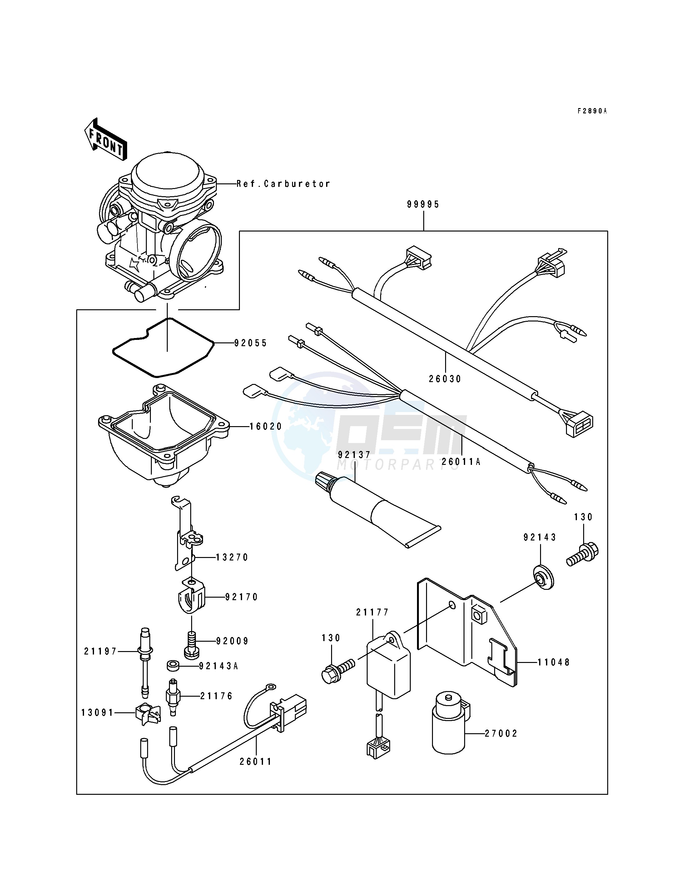 OPTIONAL PARTS-- CARBURETOR- --- KLF400-B1_B2- - image