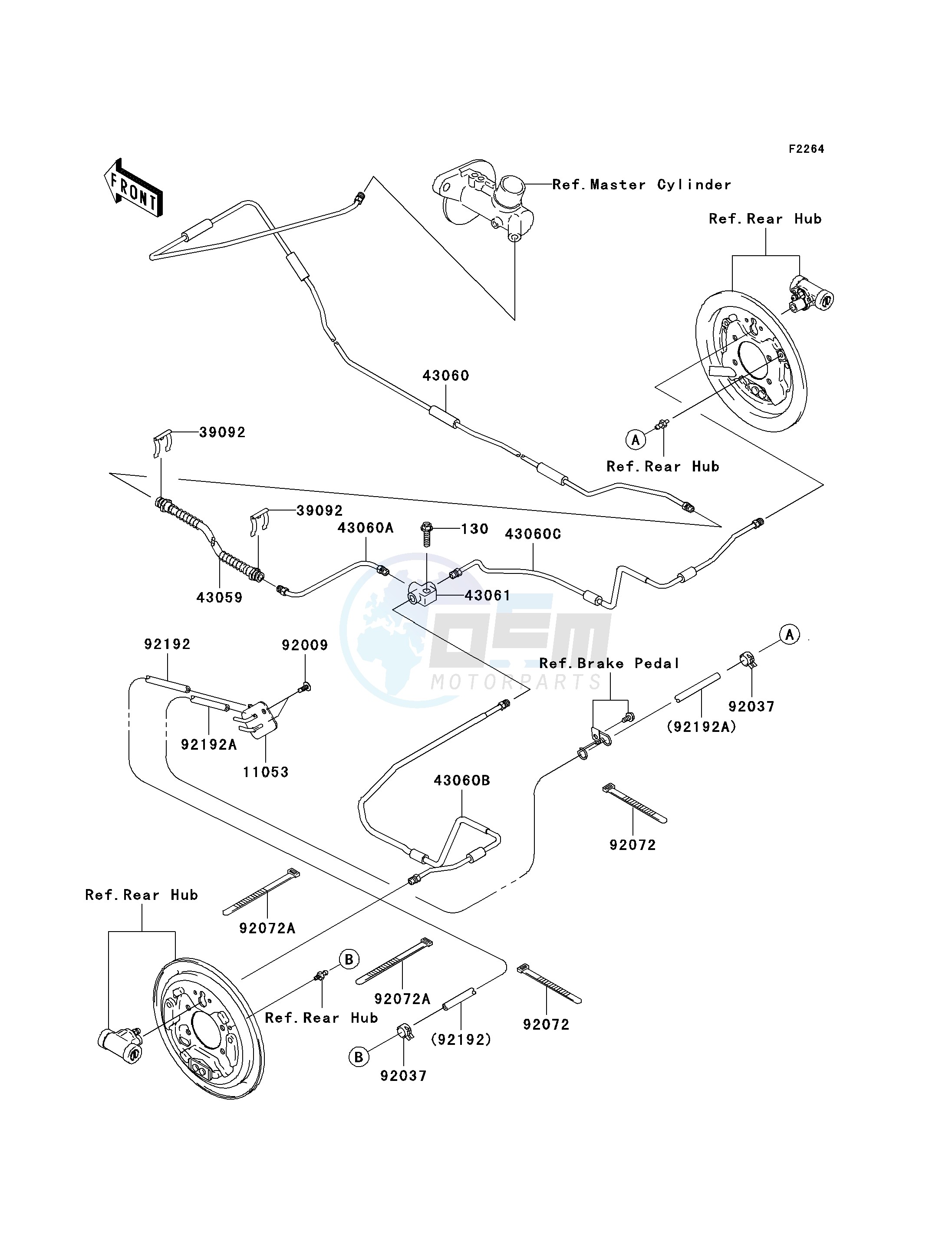 REAR BRAKE PIPING image