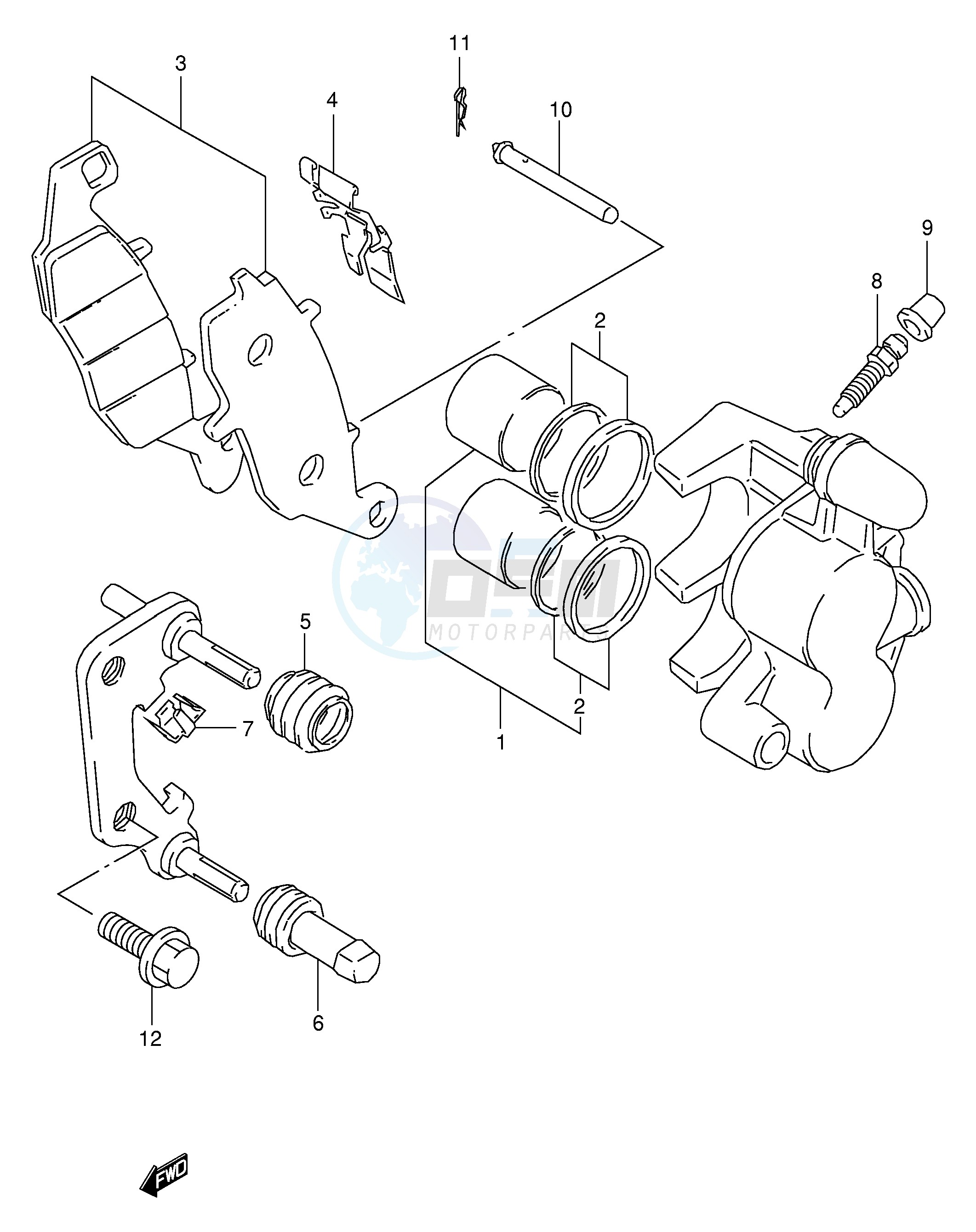 FRONT CALIPER (MODEL Y K1) image