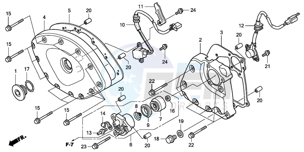 FRONT COVER/TRANSMISSION COVER blueprint