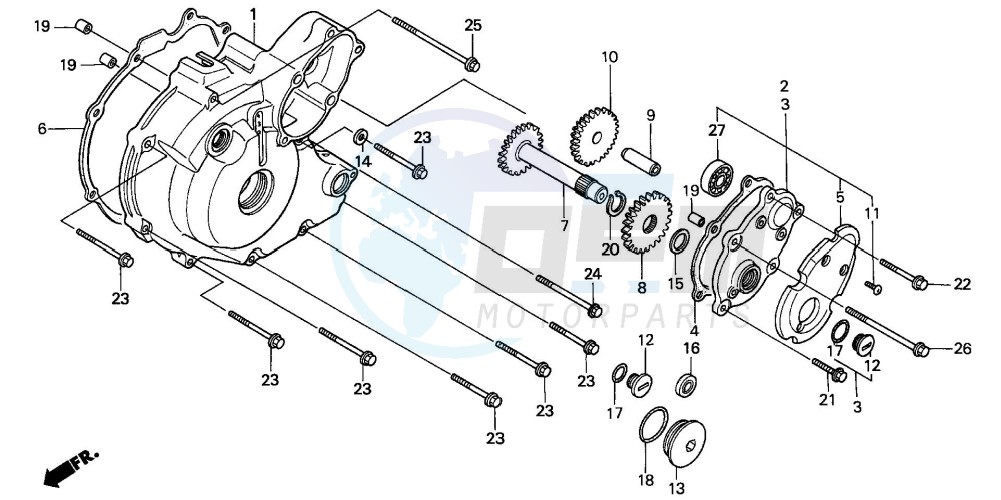 LEFT CRANKCASE COVER image