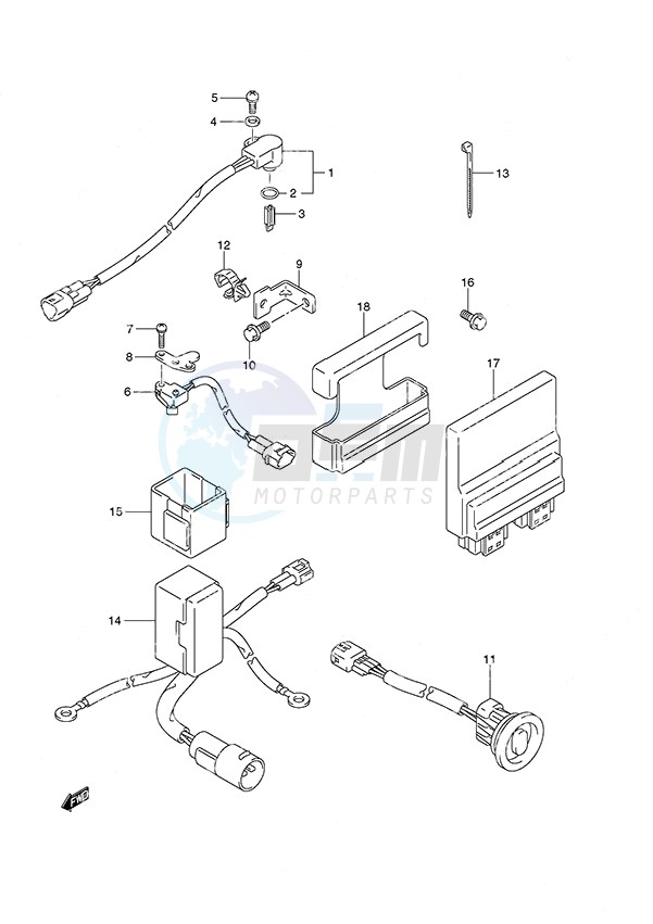 PTT Switch/Engine Control Unit image