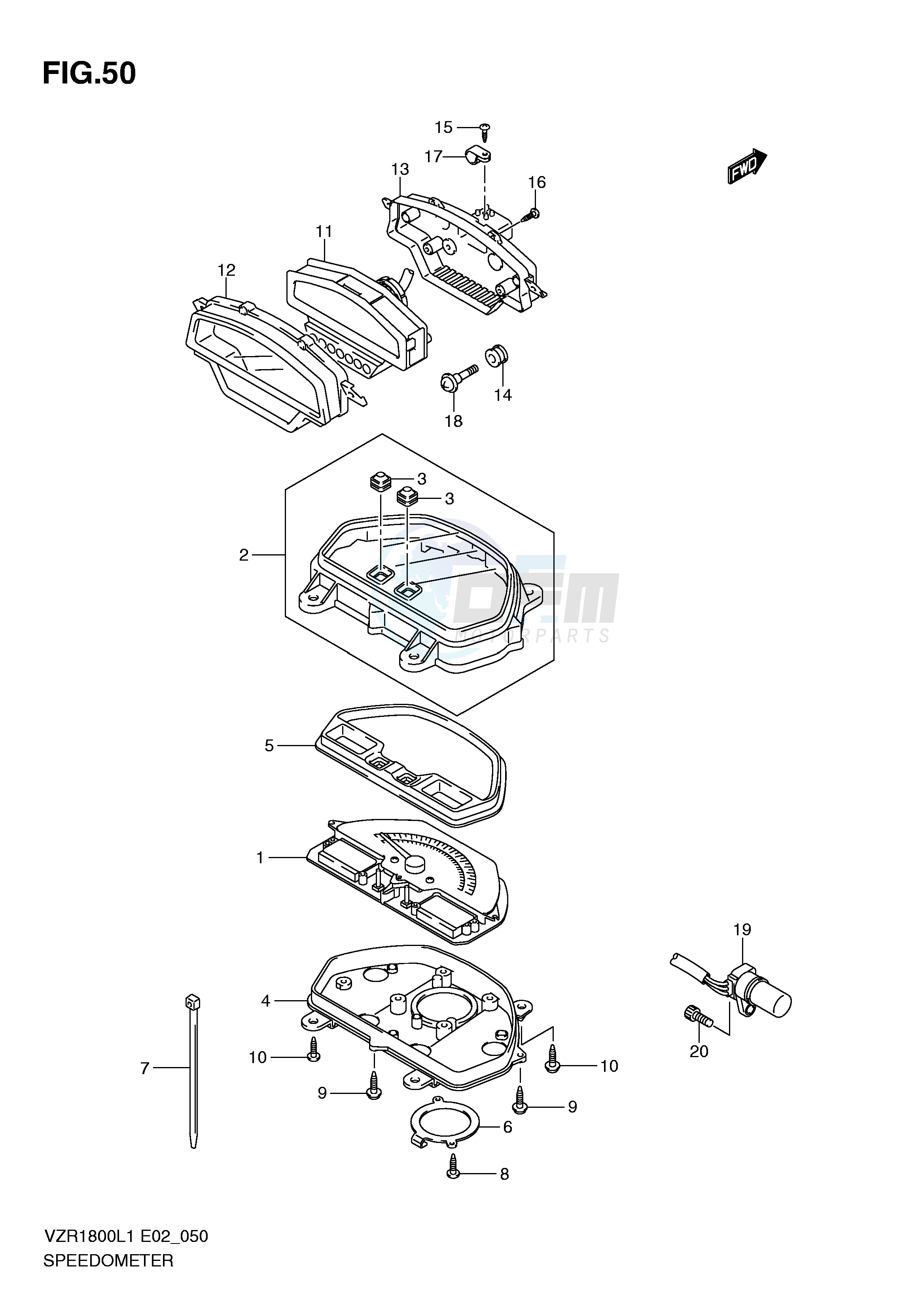 SPEEDOMETER (VZR1800L1 E51) image