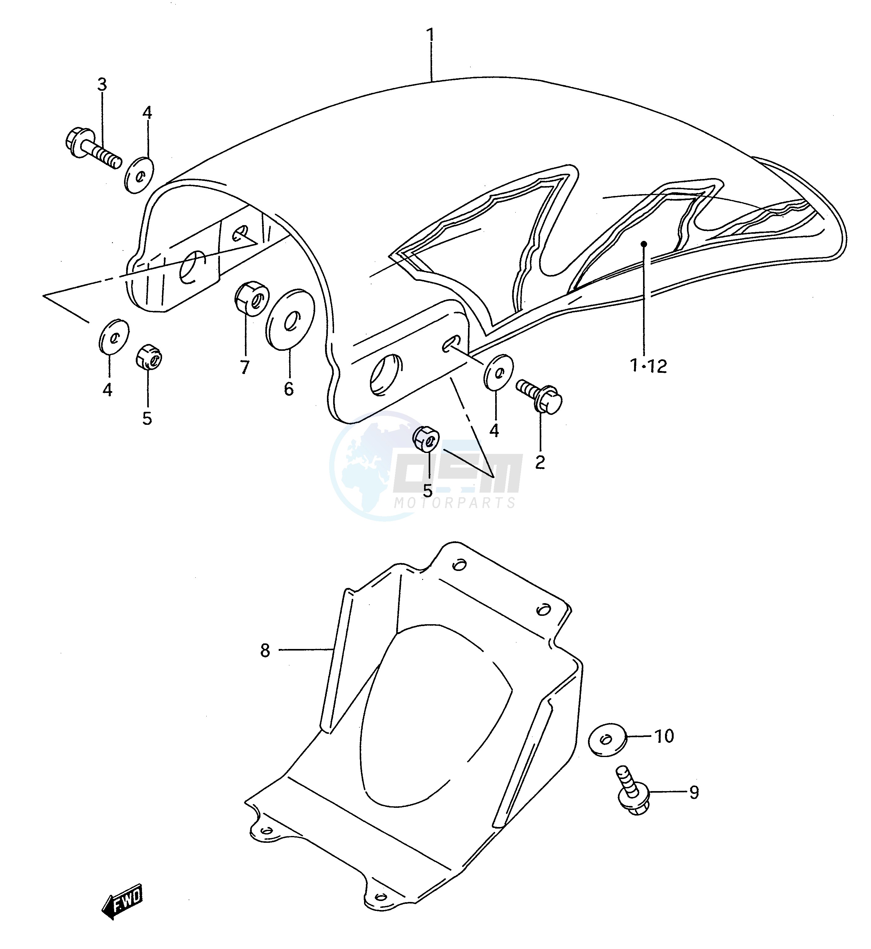 REAR FENDER (MODEL N P R S) image