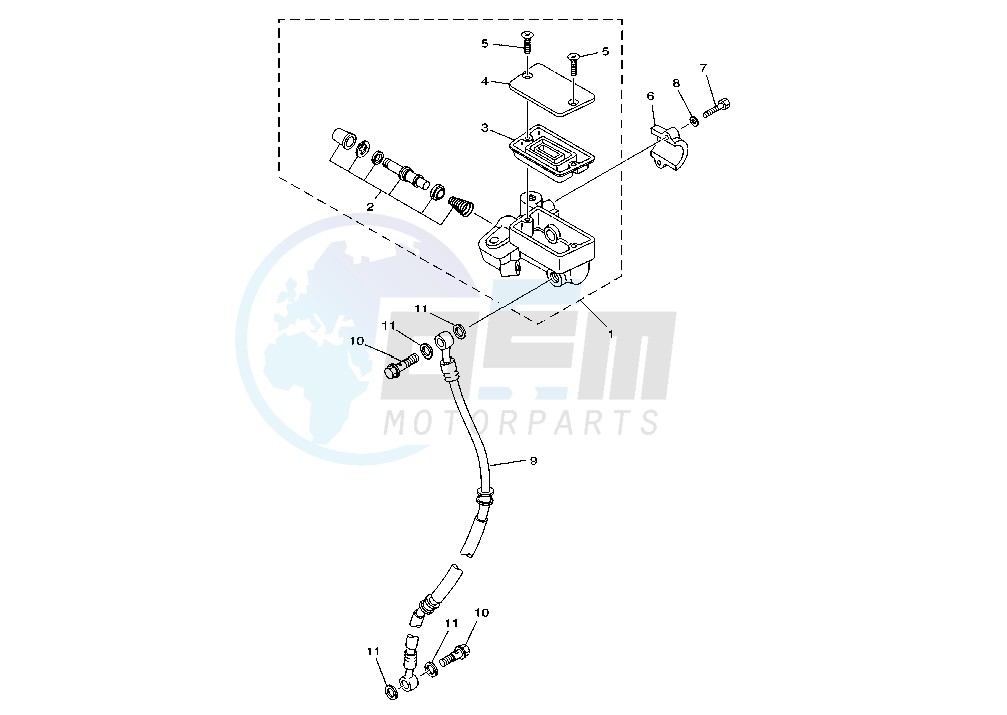 FRONT MASTER CYLINDER image