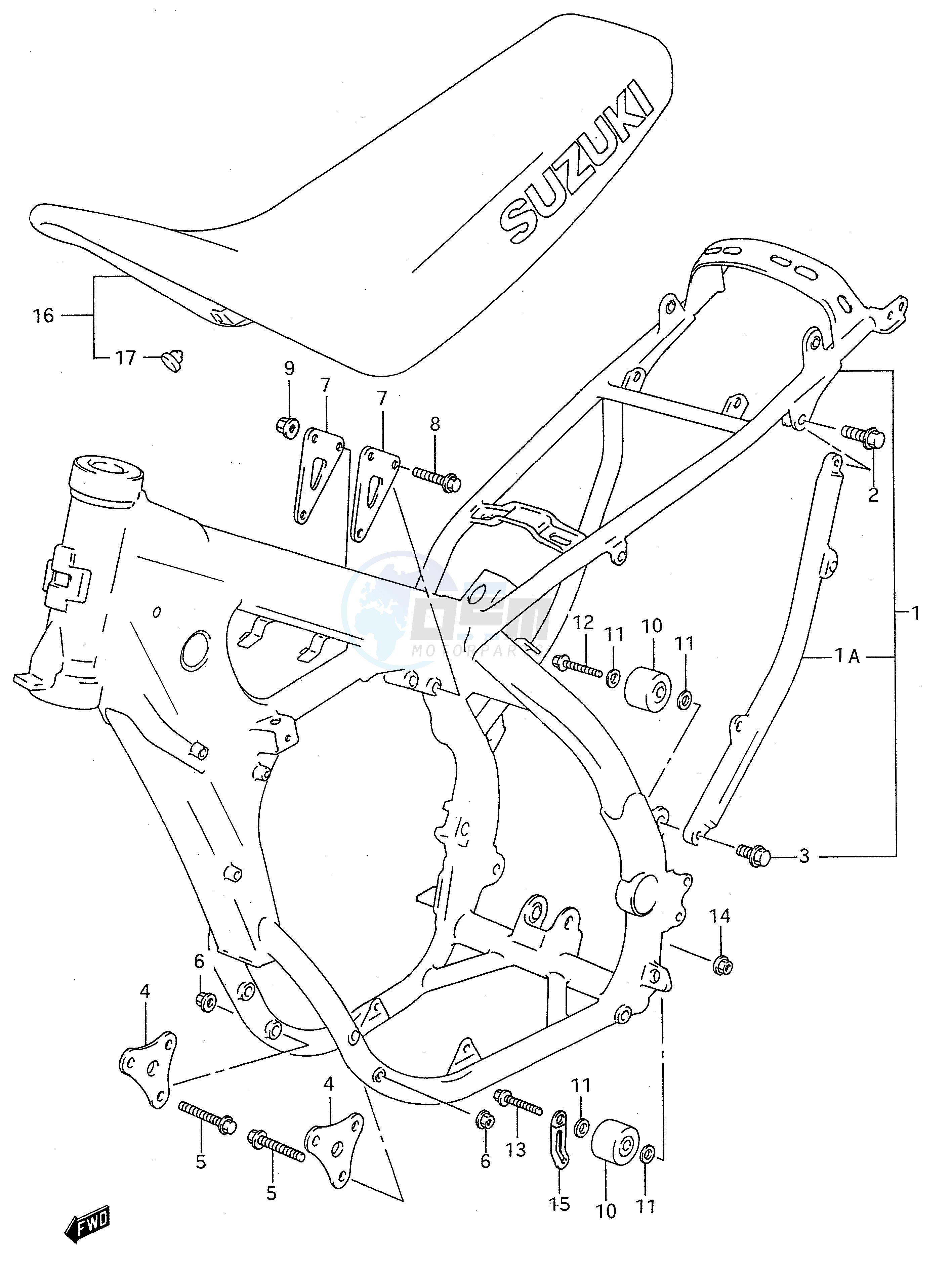 FRAME - SEAT (MODEL P) image