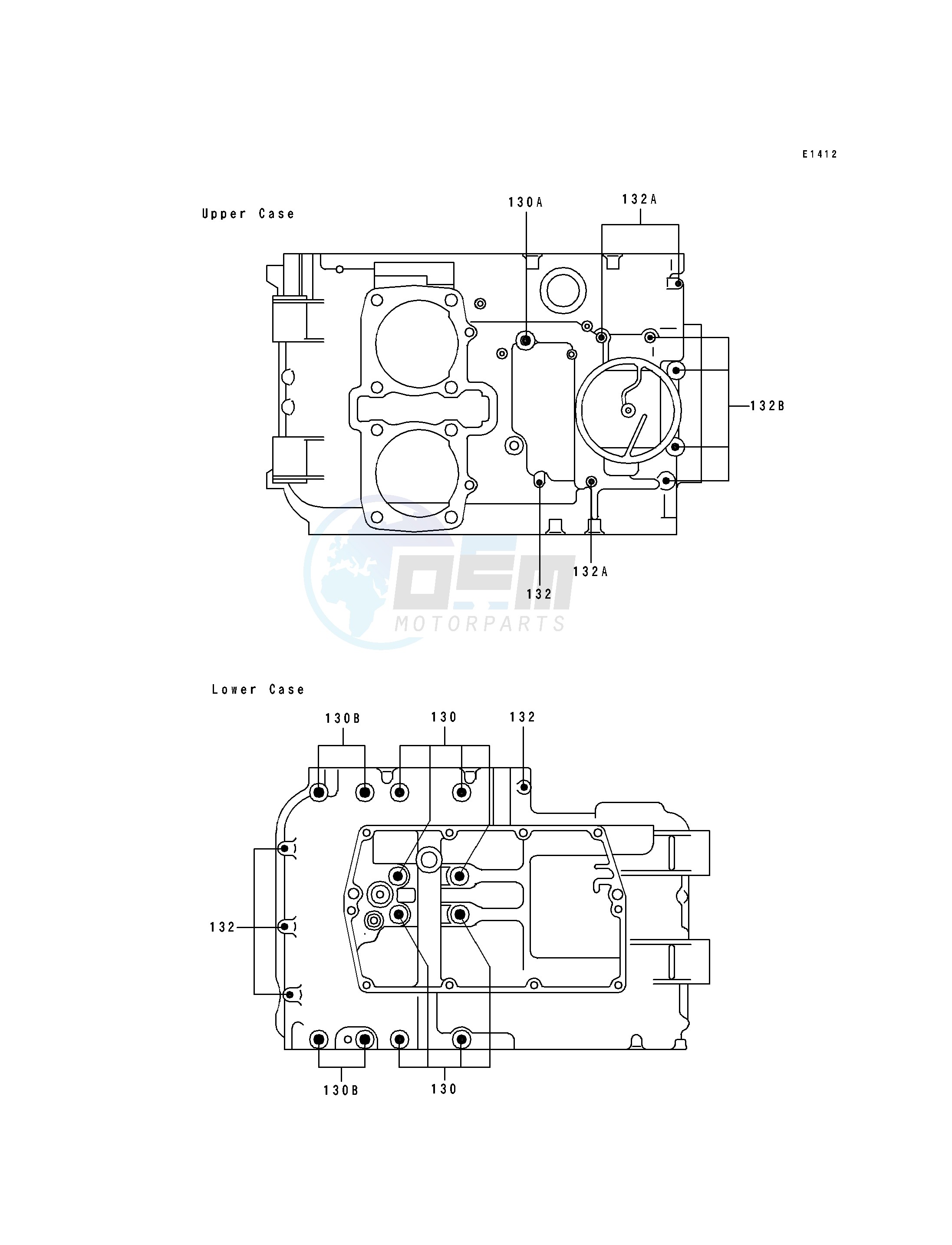 CRANKCASE BOLT PATTERN image