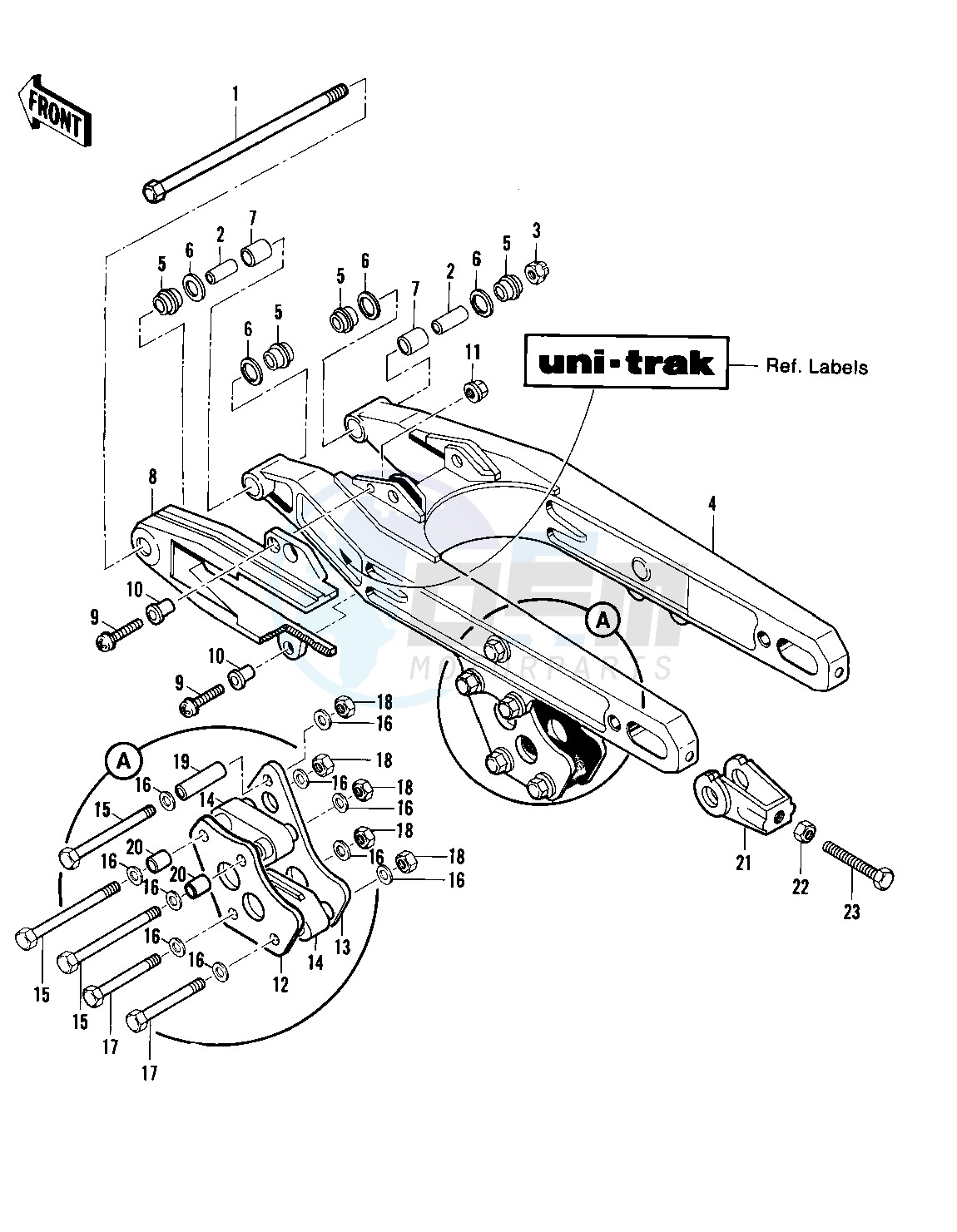 SWING ARM -- KX420-A2- - image