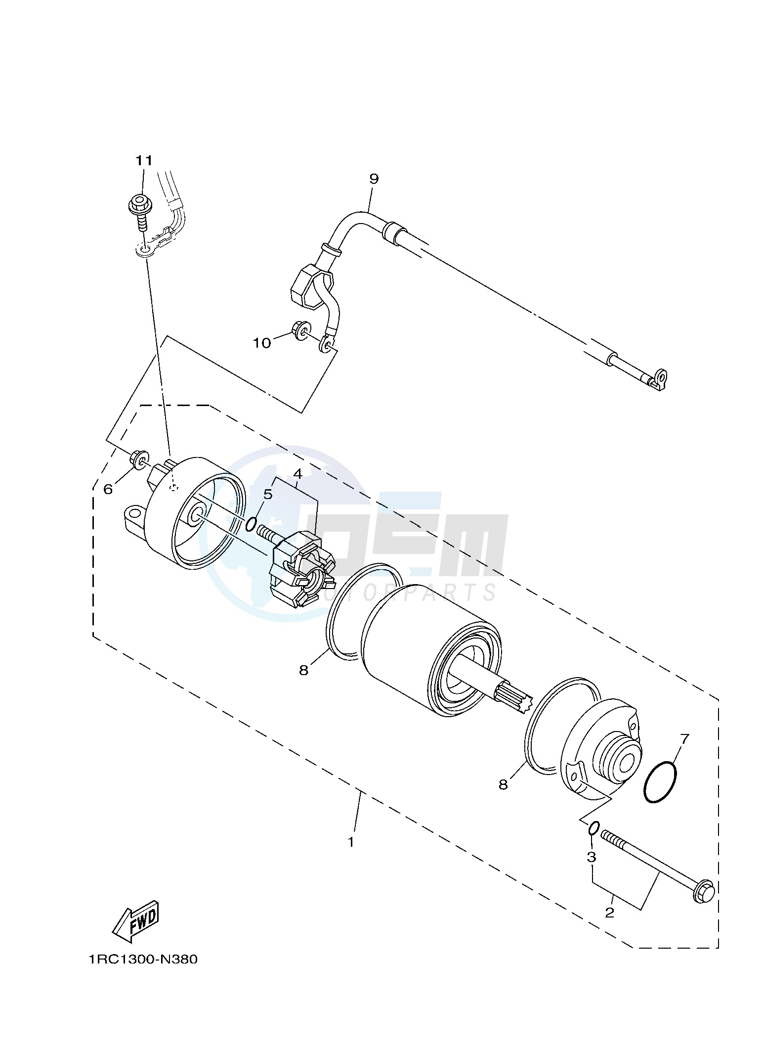 STARTING MOTOR image