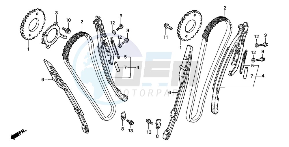 CAM CHAIN/TENSIONER image