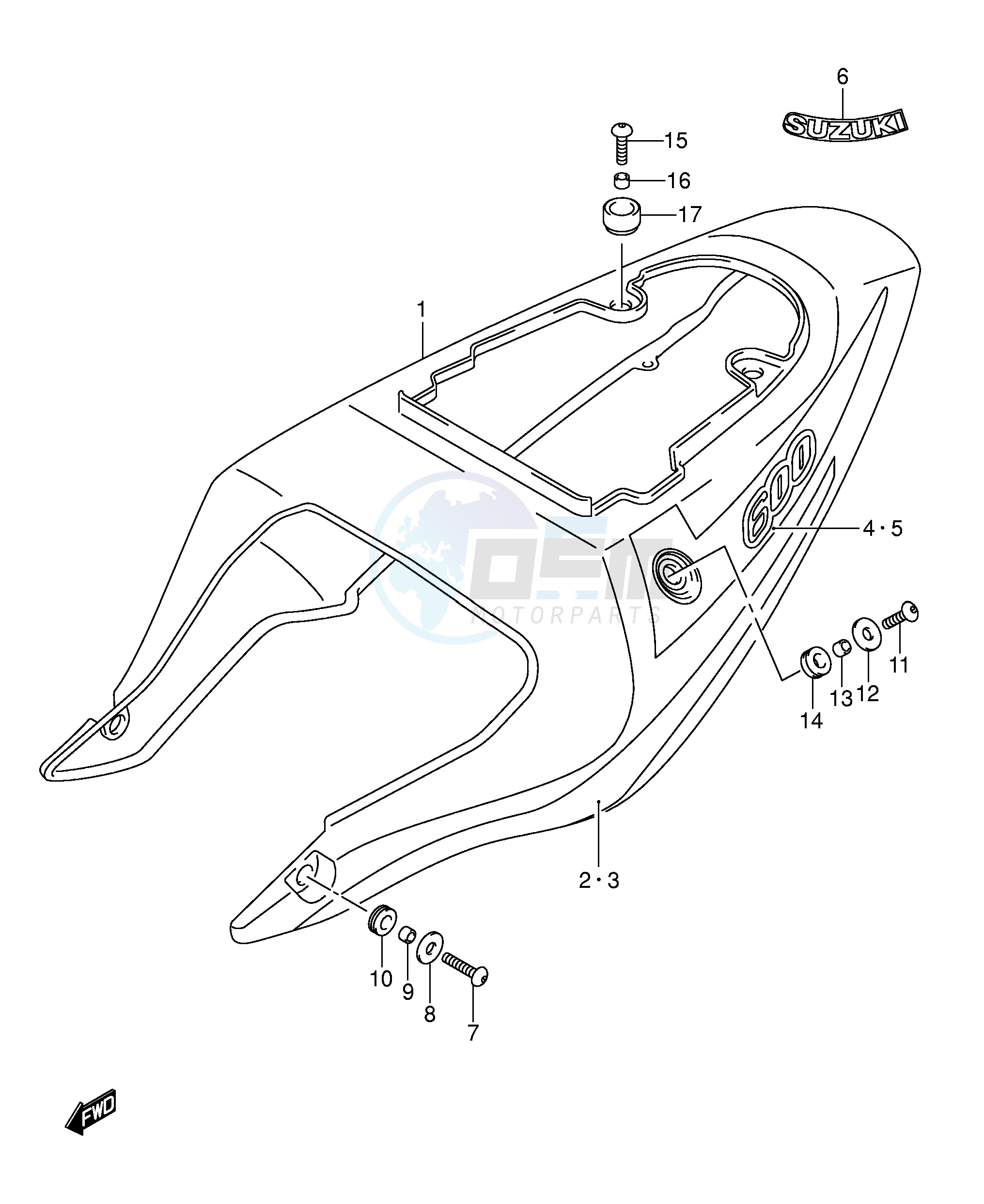 FRAME COVER (GSX-R600K3) image