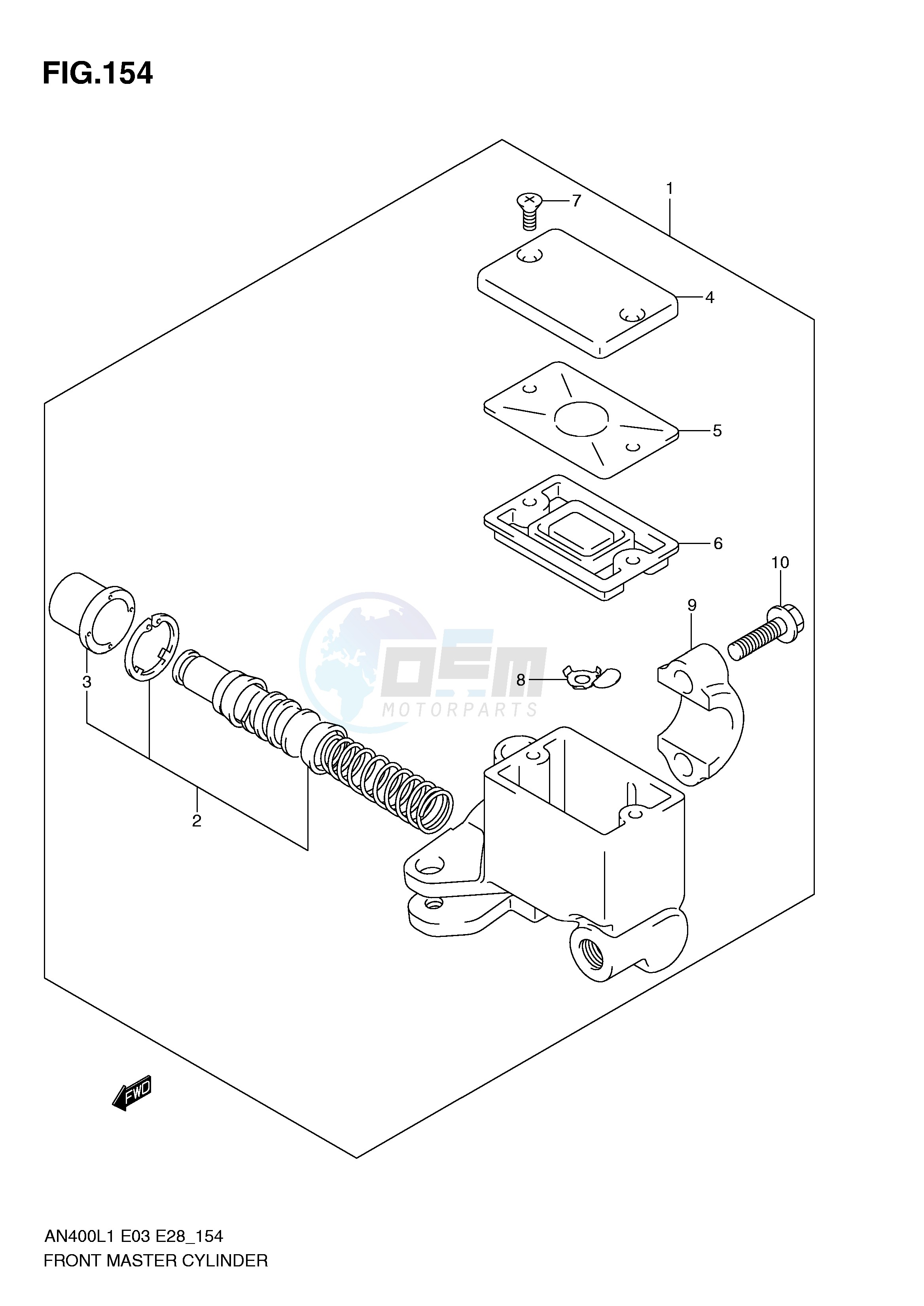 FRONT MASTER CYLINDER (AN400L1 E33) image