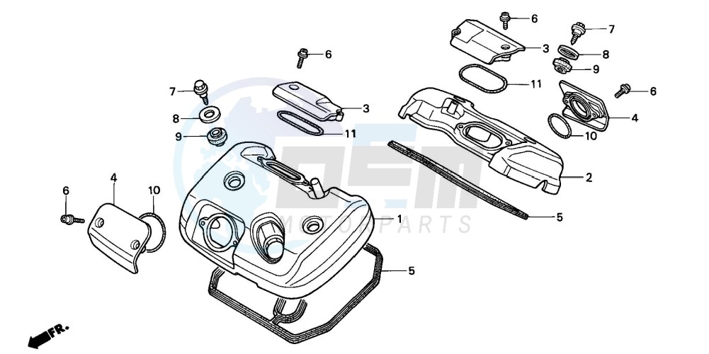 CYLINDER HEAD COVER blueprint