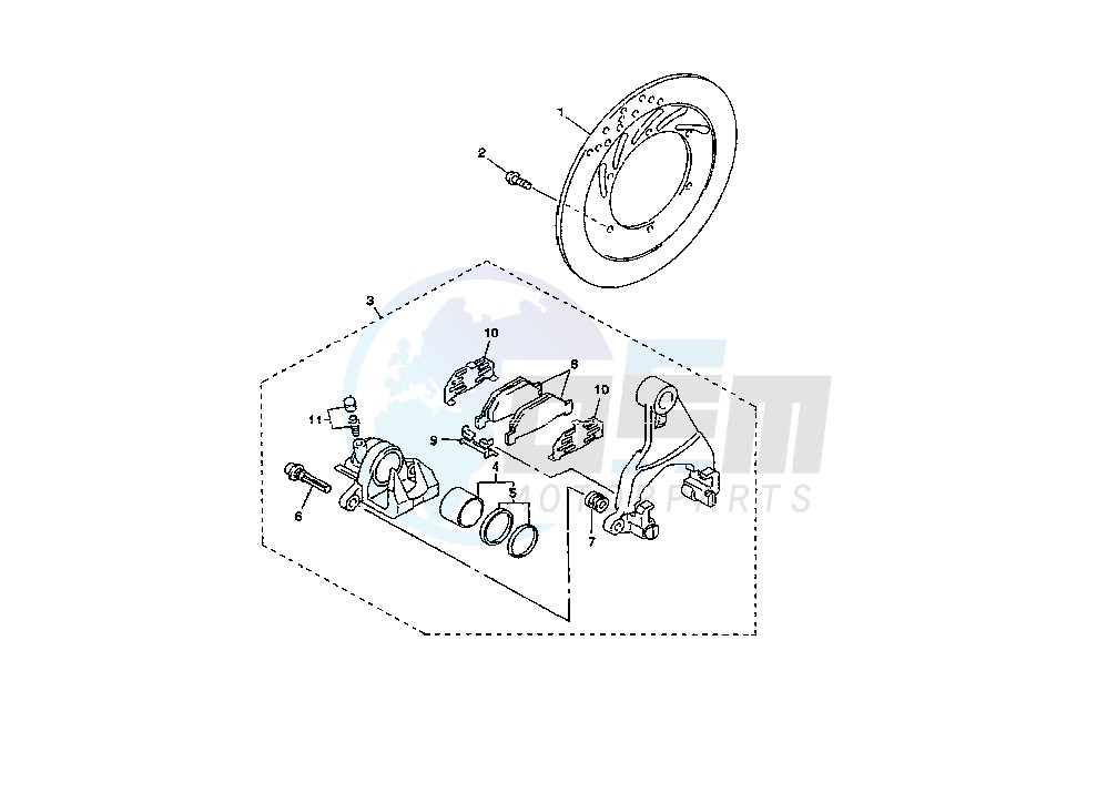 REAR BRAKE CALIPER image