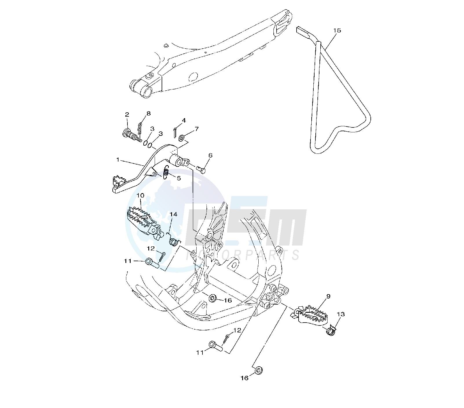 STAND AND FOOTREST blueprint