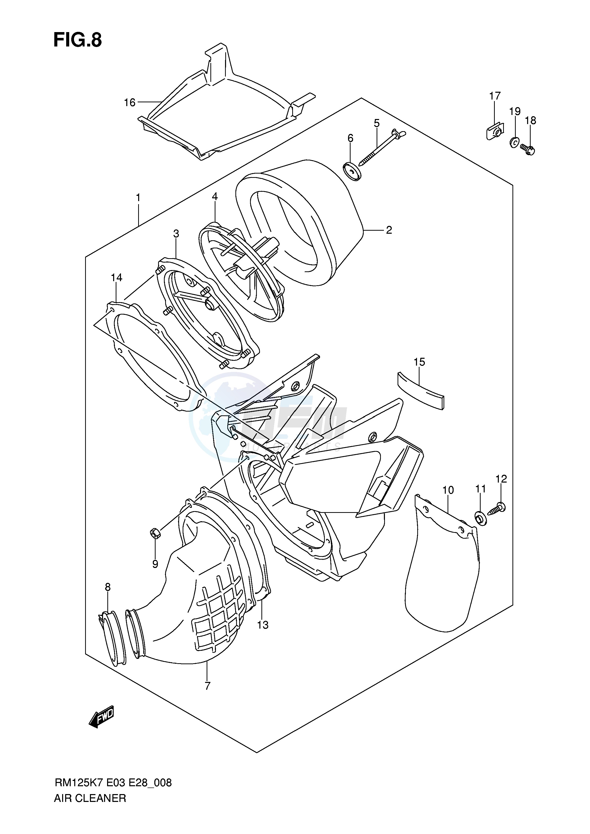 AIR CLEANER blueprint