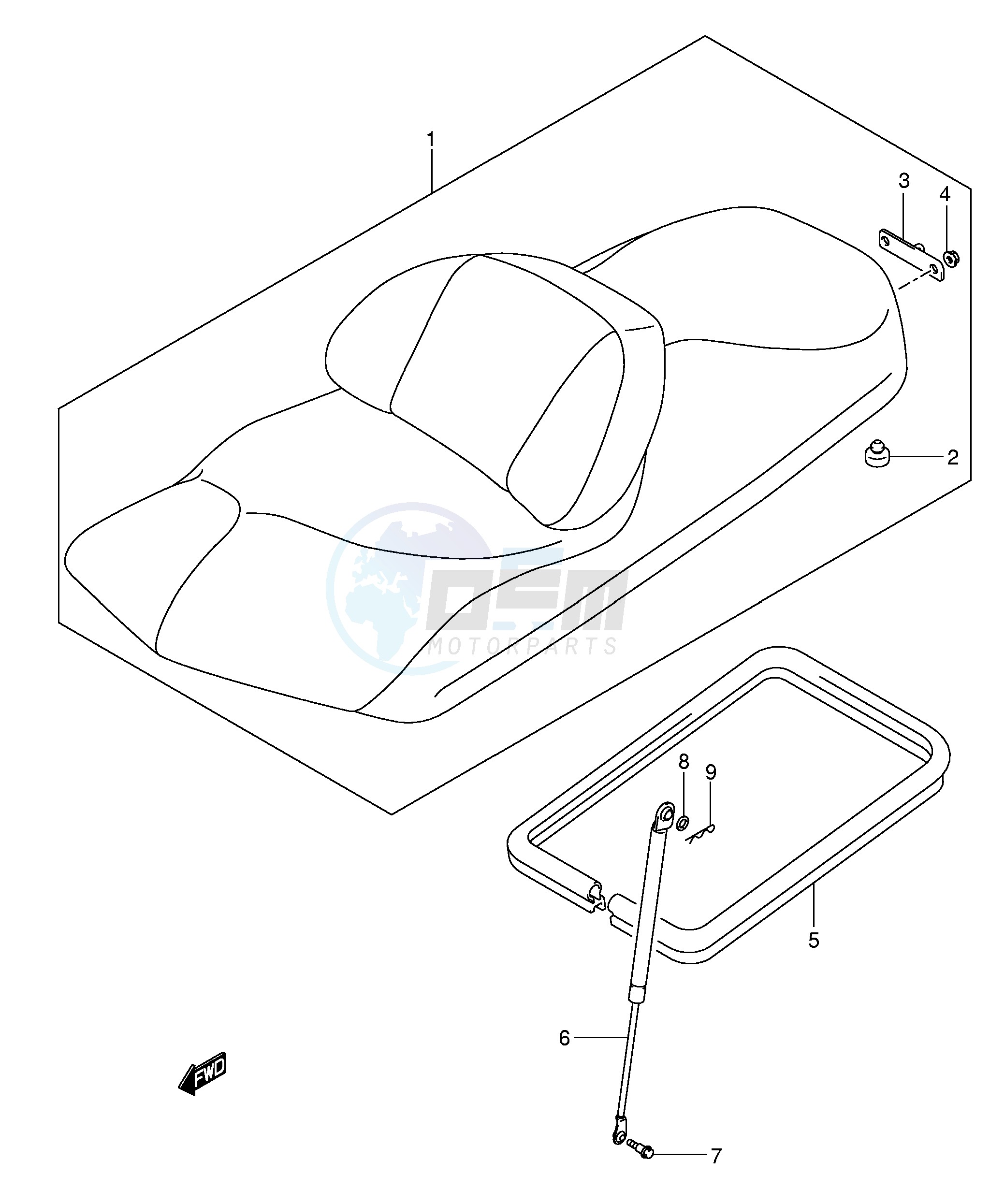 SEAT (MODEL K4 K5 K6) blueprint