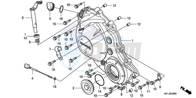 RIGHT CRANKCASE COVER image