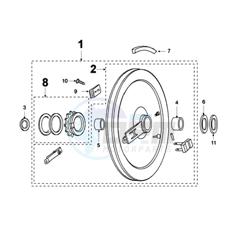 DRIVE PULLEY blueprint