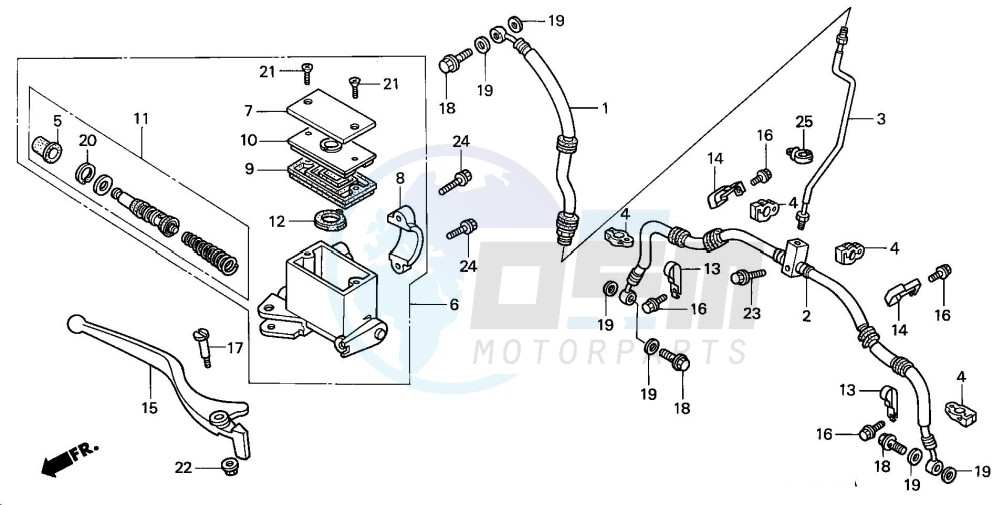 FR. BRAKE MASTER CYLINDER image