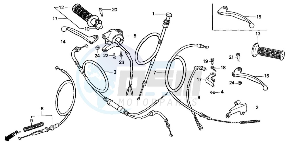 HANDLE LEVER/CABLE/SWITCH blueprint