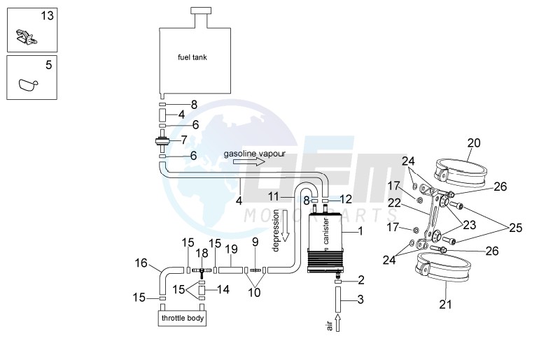Fuel vapour recover system blueprint
