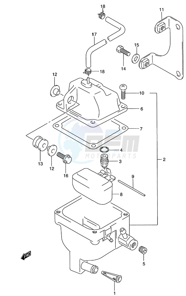 Fuel Vapor Separator (DT140EFI blueprint