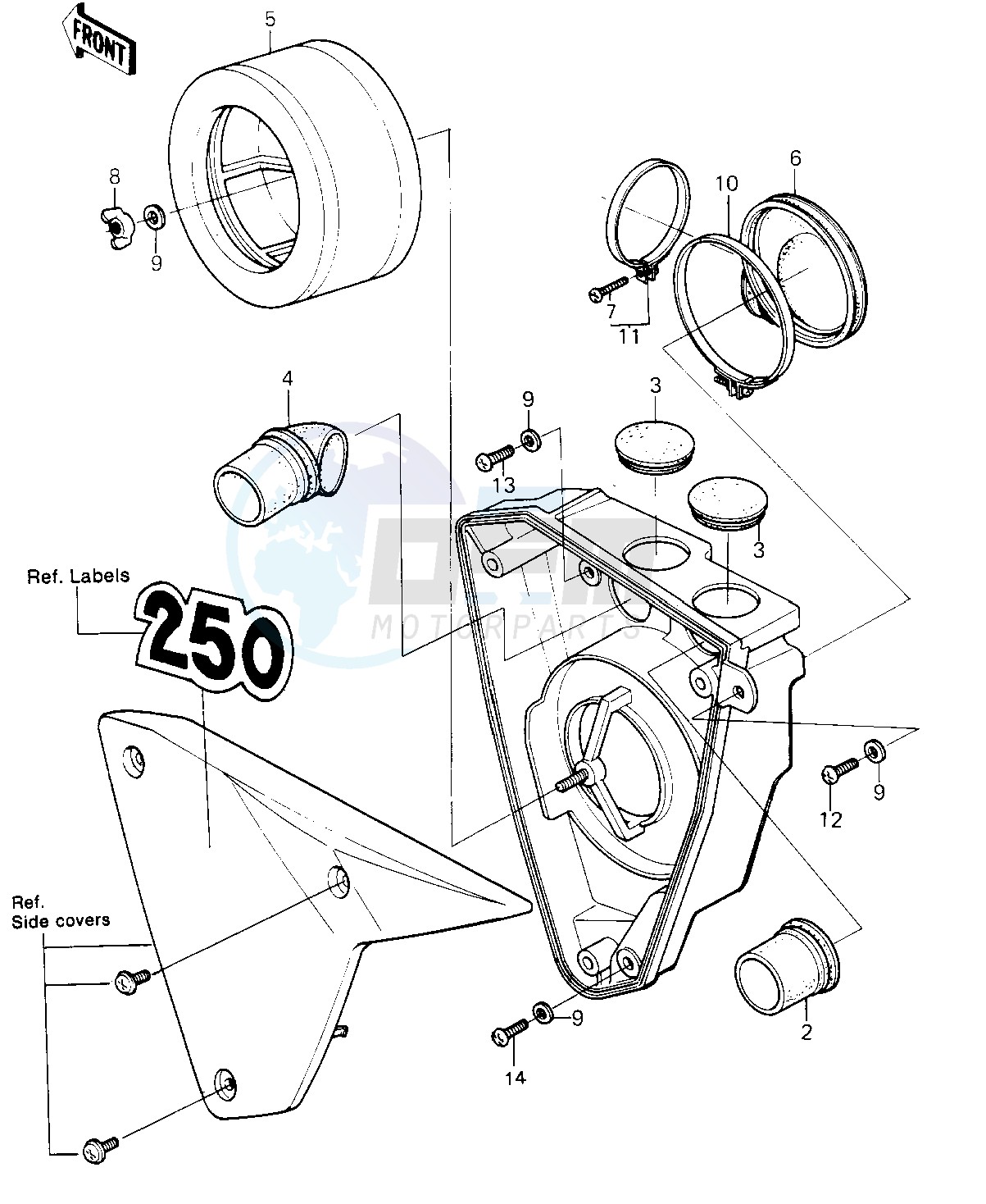 AIR CLEANER -- 81KDX250-B1- - image