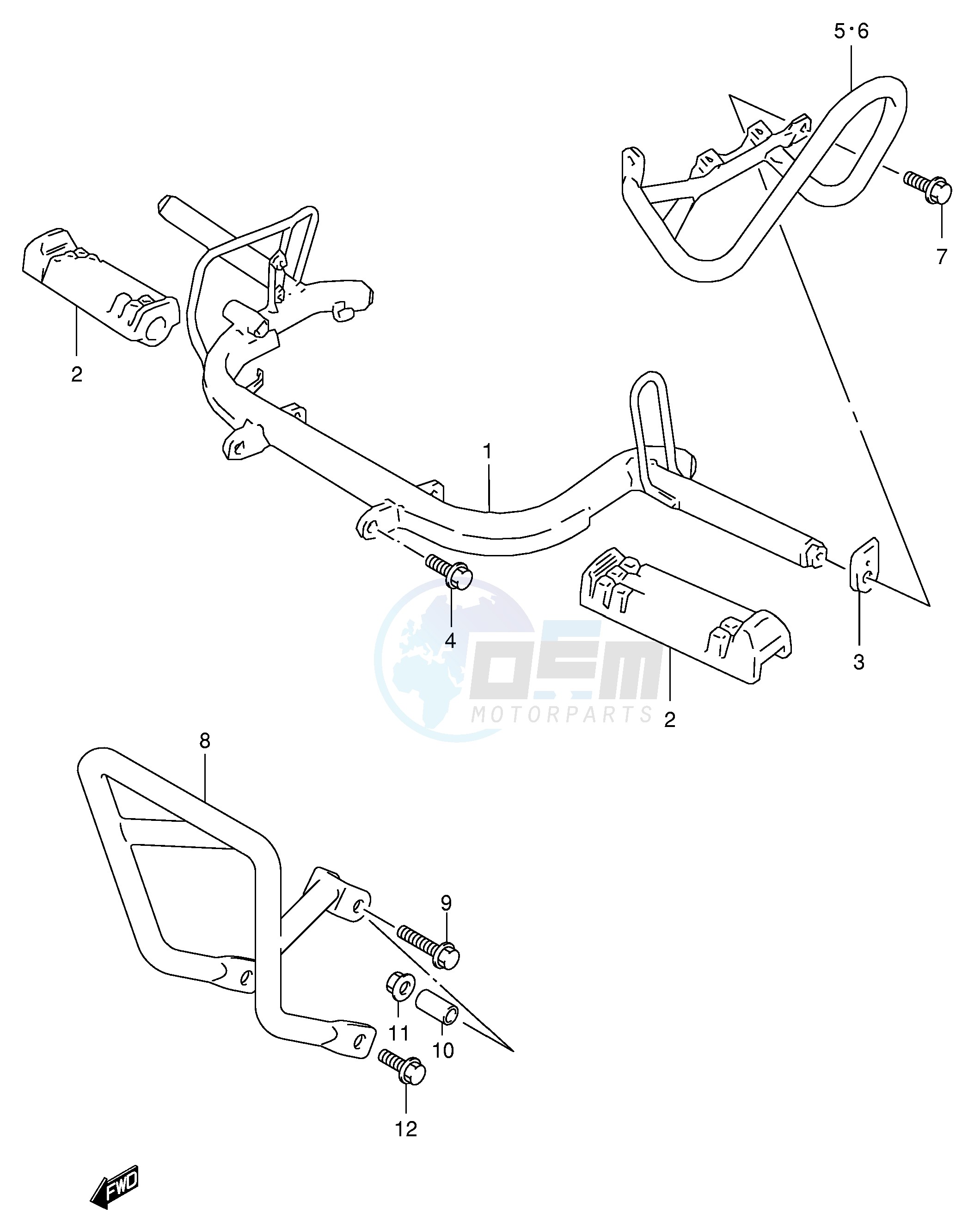 FOOTREST (MODEL K3 K4 K5 K6 E28) image