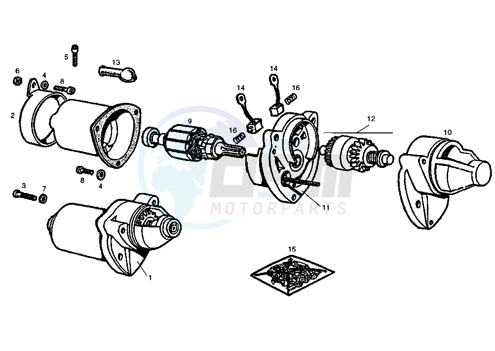 STARTING MOTOR image