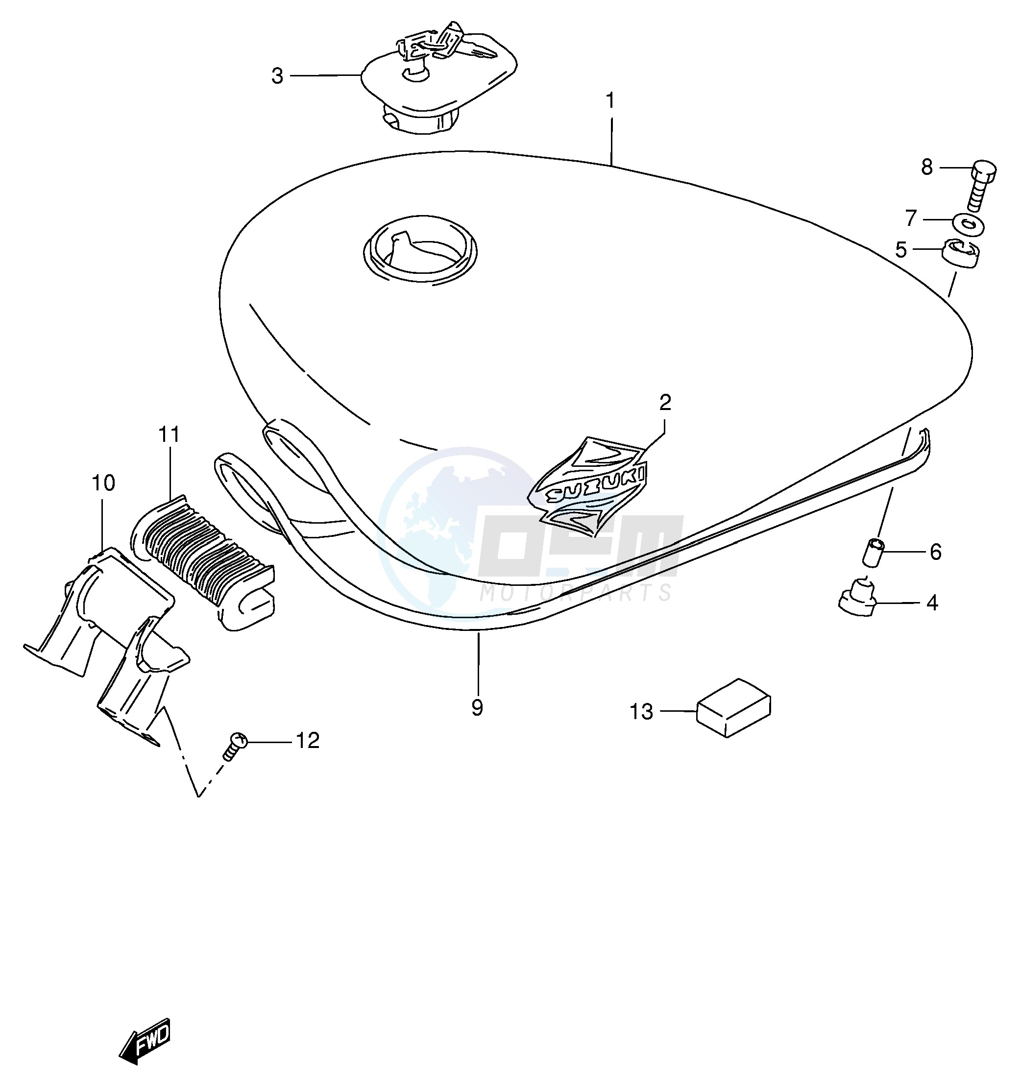 FUEL TANK (MODEL S) image