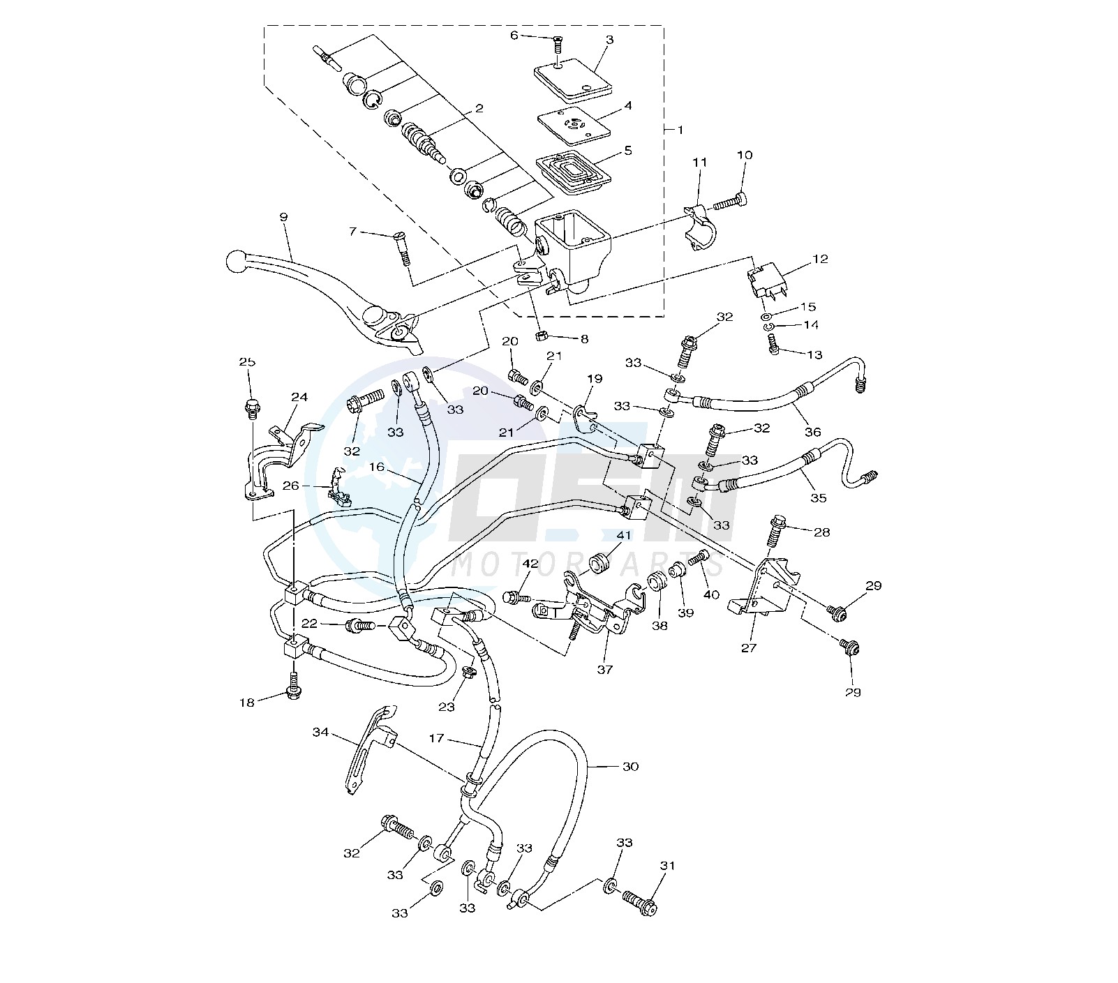 FRONT MASTER CYLINDER blueprint