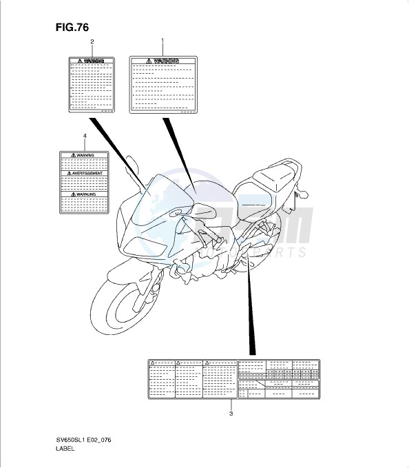 LABEL (SV650SL1 E2) blueprint