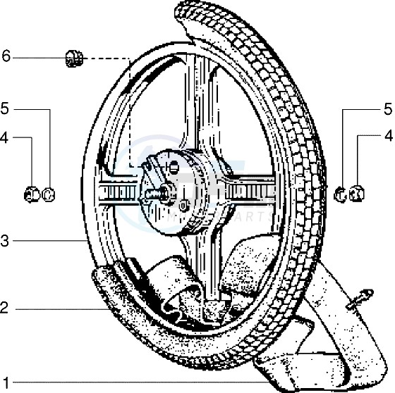 Alloy front wheel image