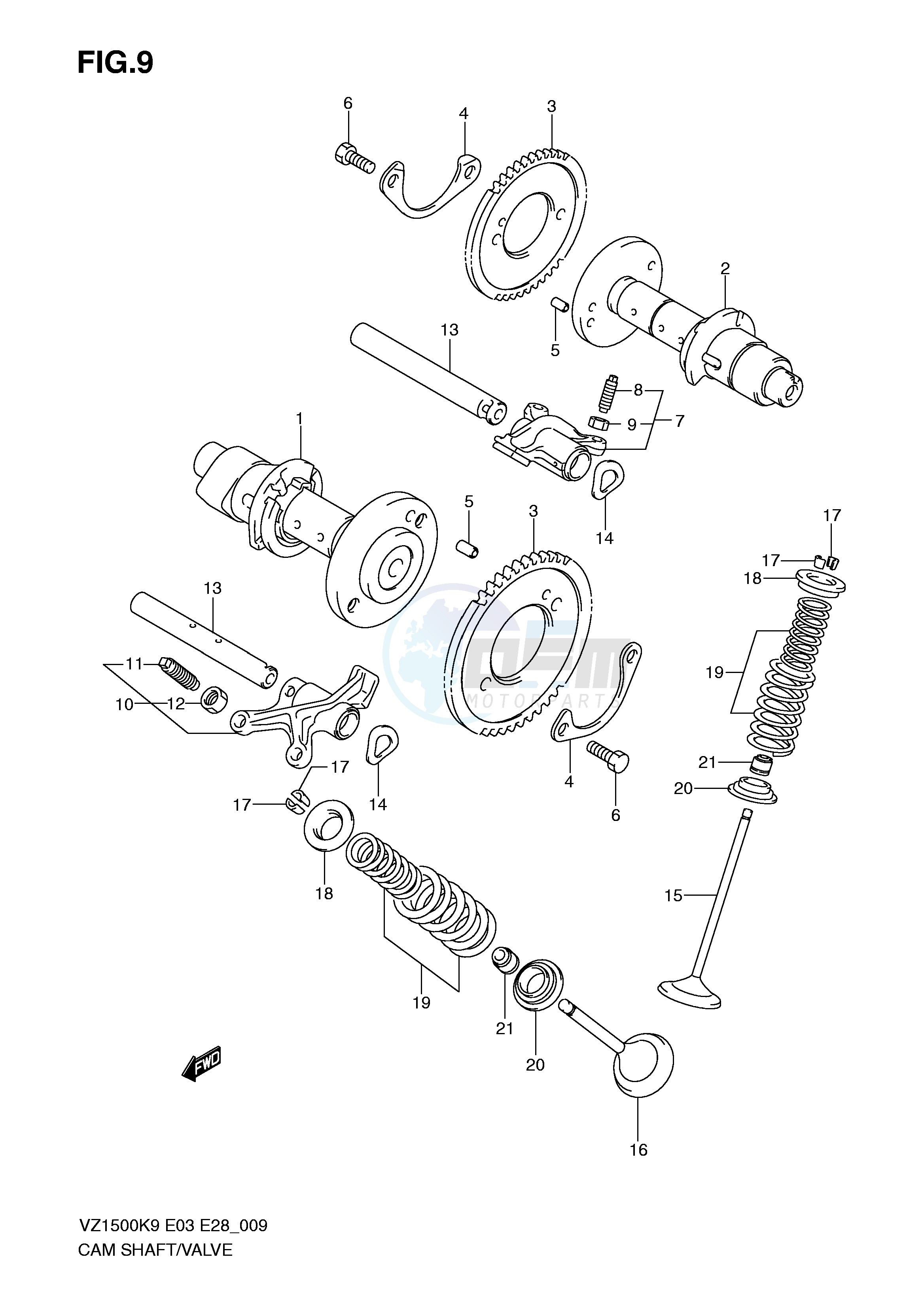 CAMSHAFT - VALVE image