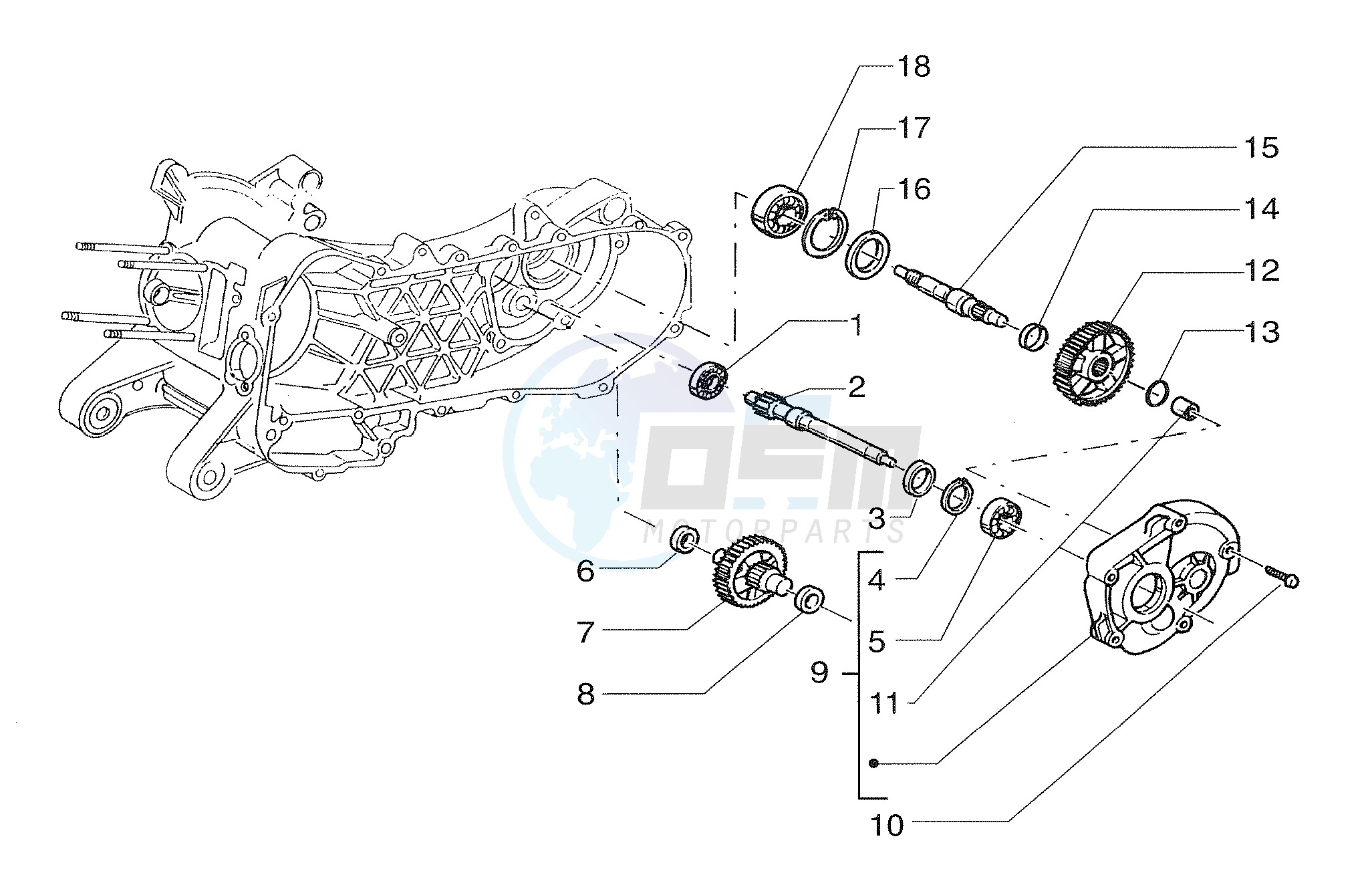 Wheel shaft image