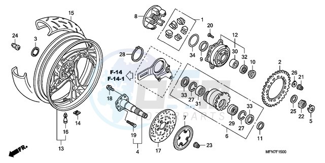 REAR WHEEL image