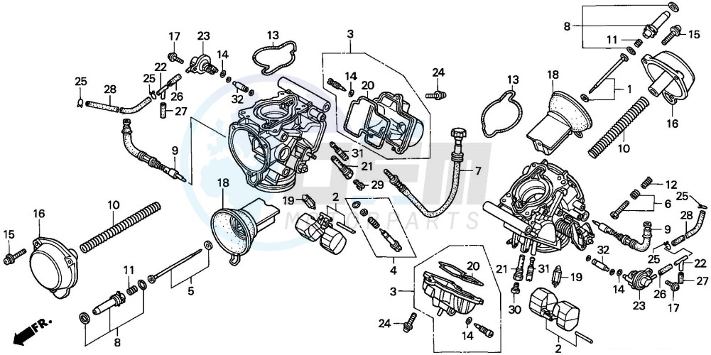 CARBURETOR (COMPONENT PARTS) blueprint