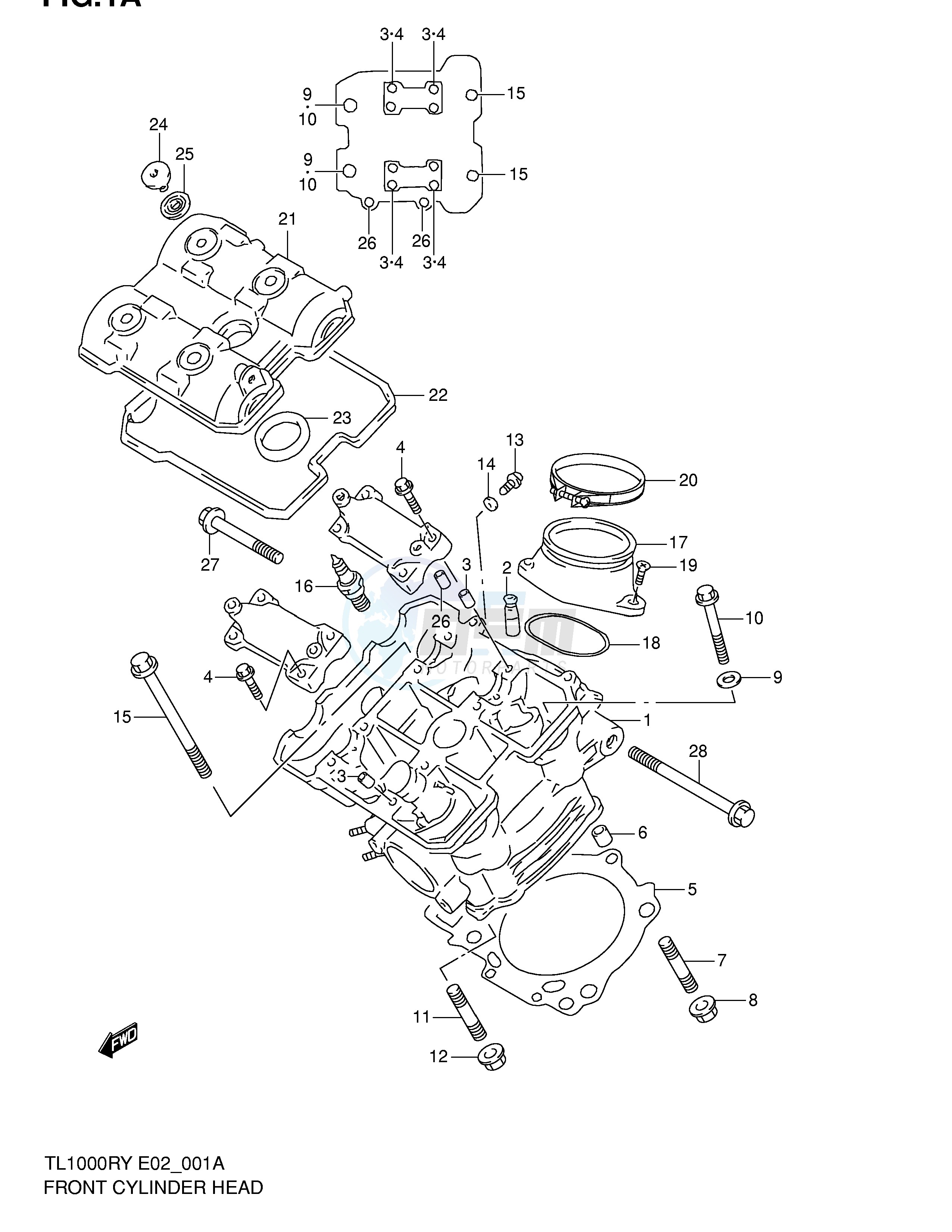 FRONT CYLINDER HEAD image