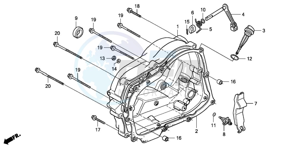 RIGHT CRANKCASE COVER image