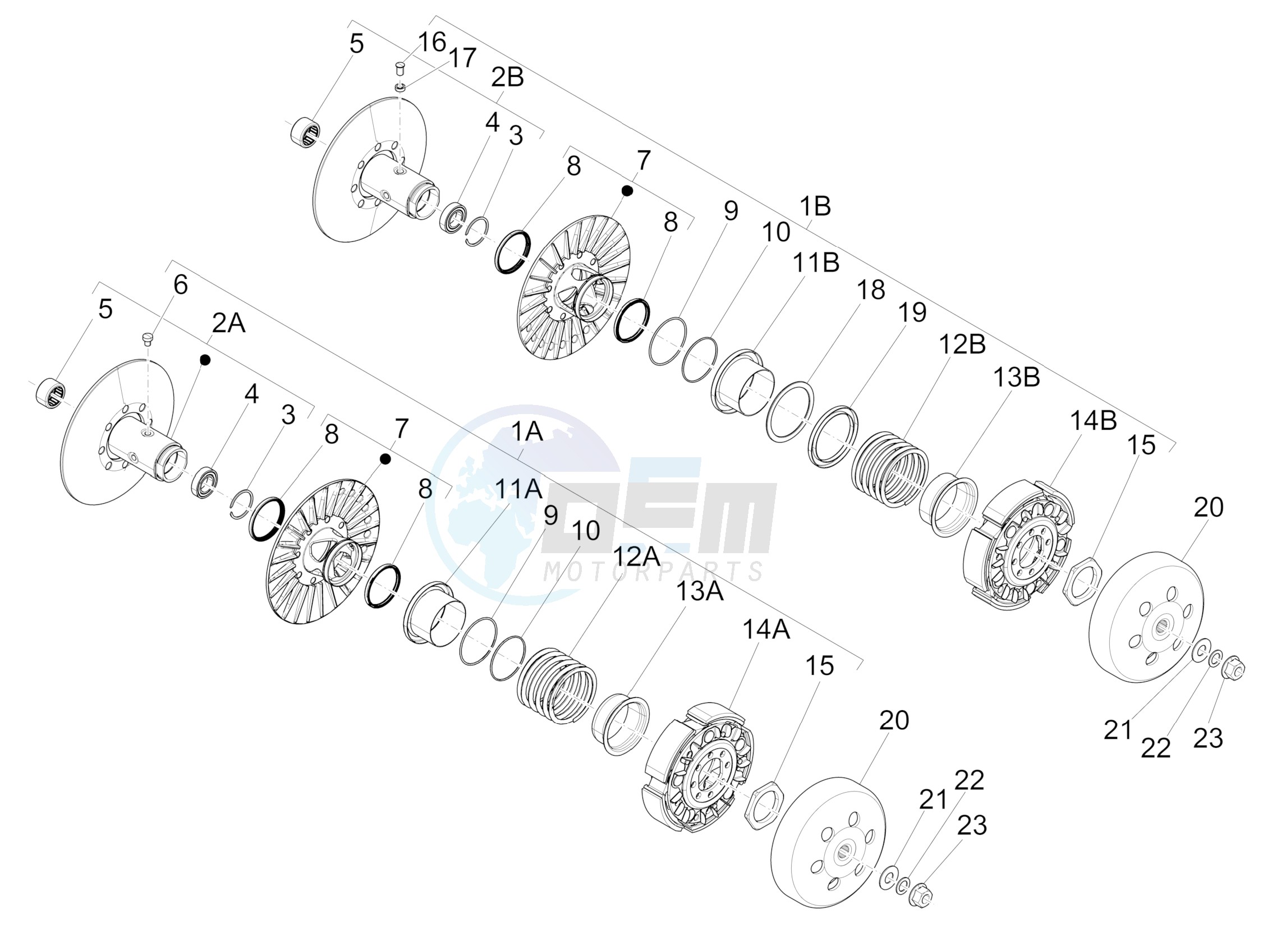 Driven pulley image