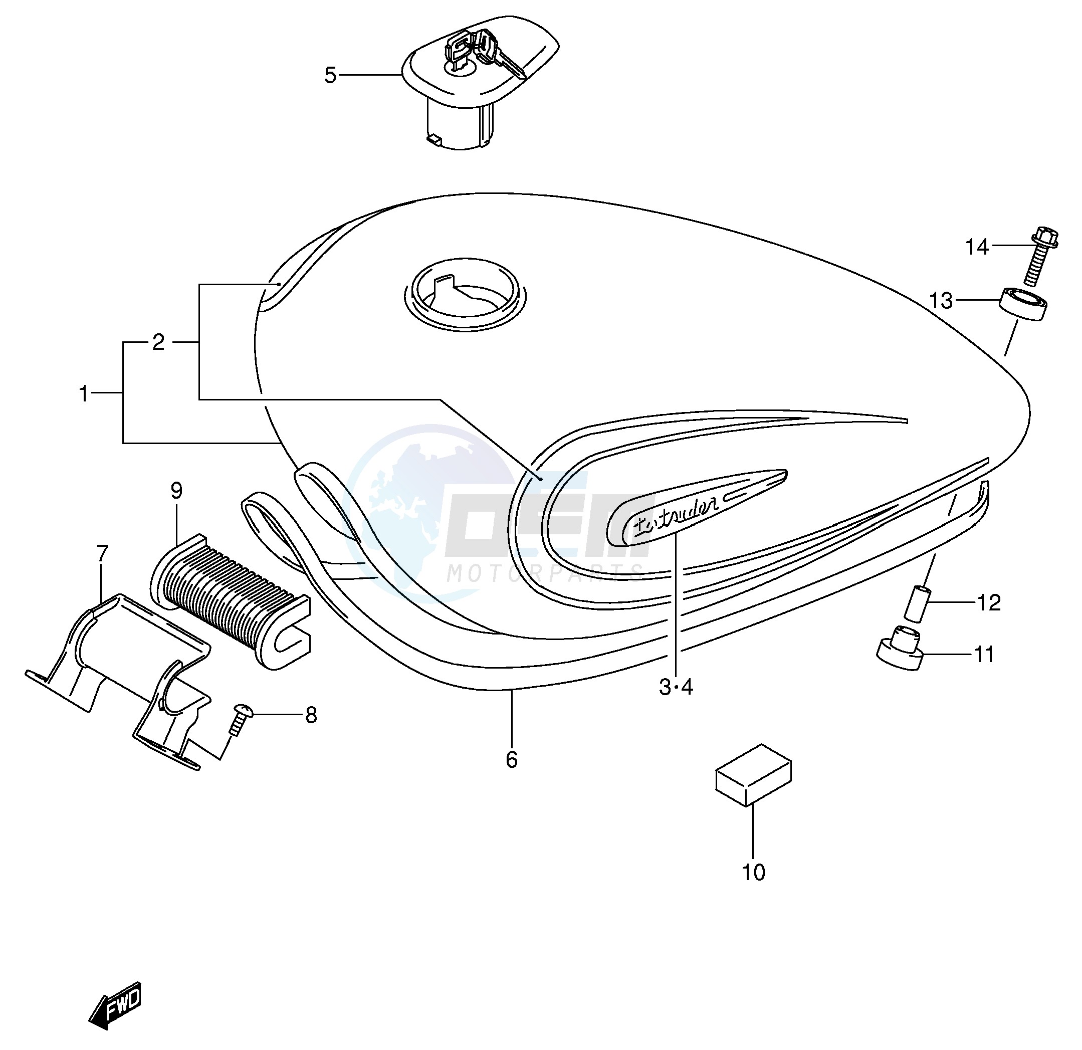 FUEL TANK (MODEL K4) image